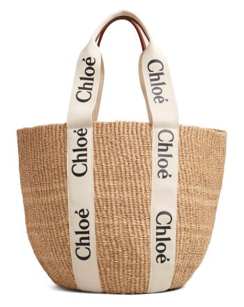 Chloe Large Woody Basket Cream